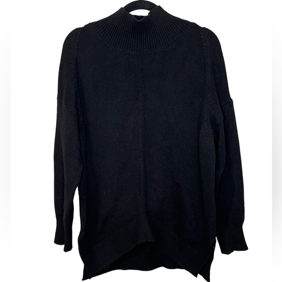 Anthropologie Maeve Black Crystal Tunic Sweater - Picture 2 of 14